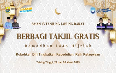 SMAN 15 Tanjab Barat Bagi-Bagi Takjil Gratis, Buktiin Kalau Peduli Itu Keren!