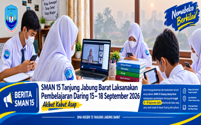 SMAN 15 Tanjung Jabung Barat Laksanakan Pembelajaran Daring 15 –18 September 2026 Akibat Kabut Asap